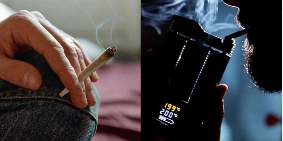 cannabis vapen gegenüber rauchen